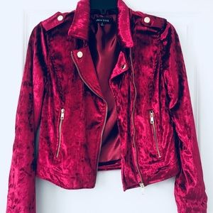 DRESSY RED VELVET JACKET